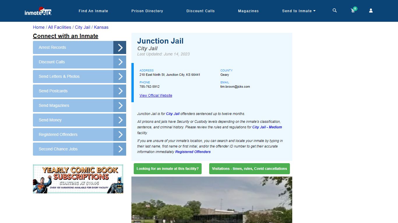 Junction Jail | Inmate Locator